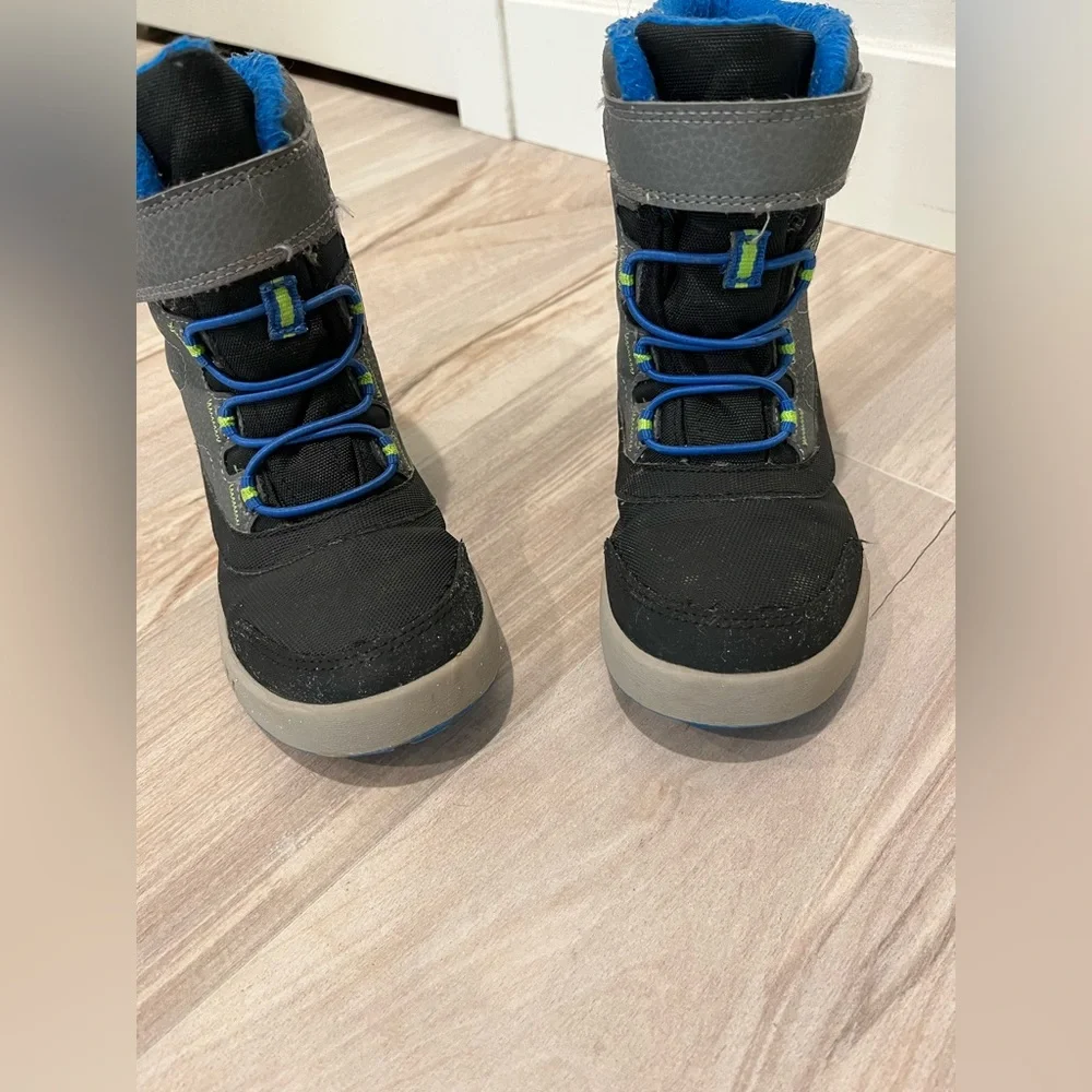 Merrell Toddler Black and Gray Winter Boots Size 11T - Picture 6 of 10